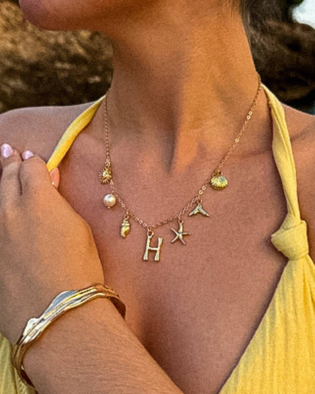 Capri Letter Necklace