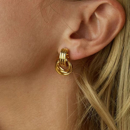Elisabetta Layered Hoop Earrings