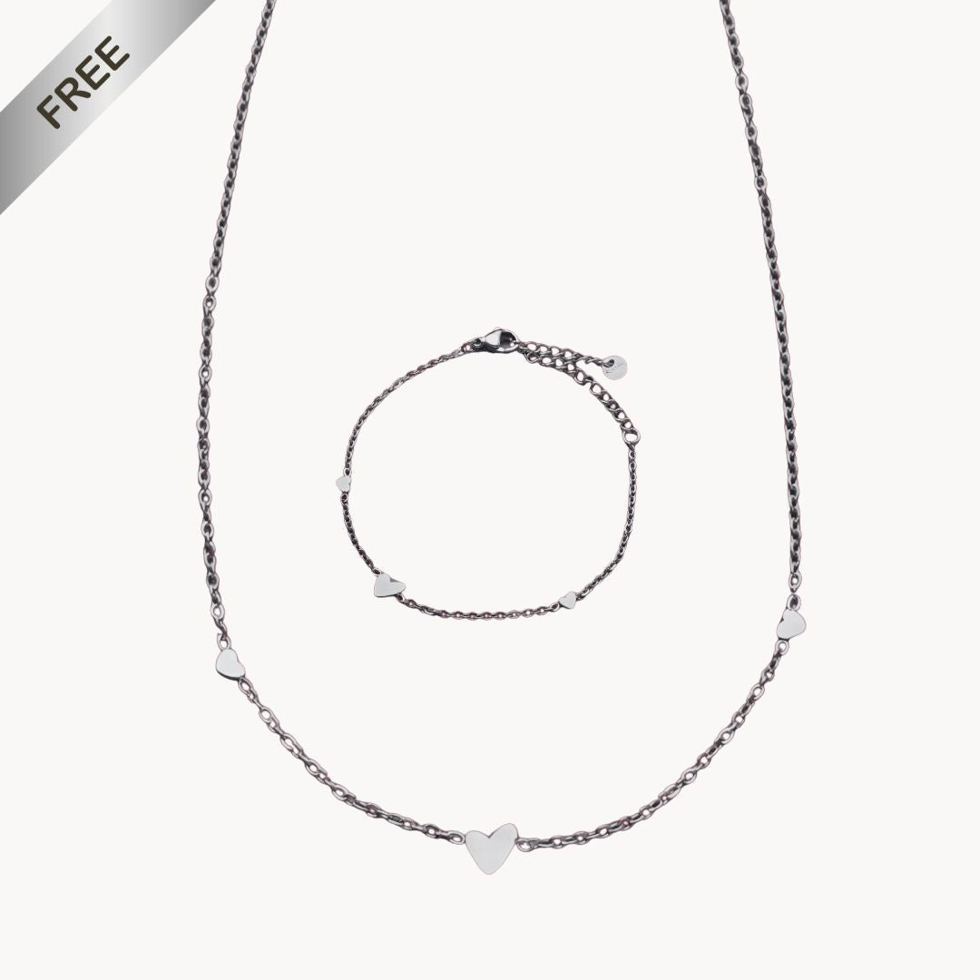 🎁 Free Heart Set (Necklace + Bracelet)